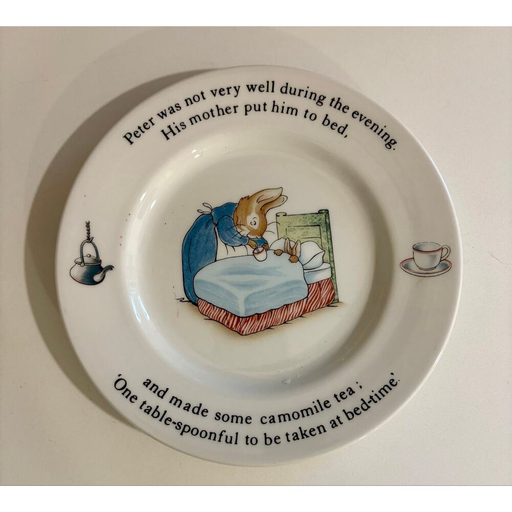Vintage Beatrix Potter Peter Rabbit Wedgwood Plate Dish